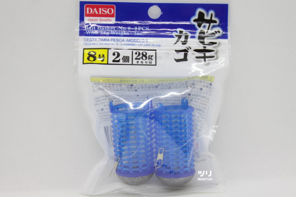DAISO（ダイソー）サビキカゴ オモリ付き 6号,8号,10号（2個入り） | ツリmono